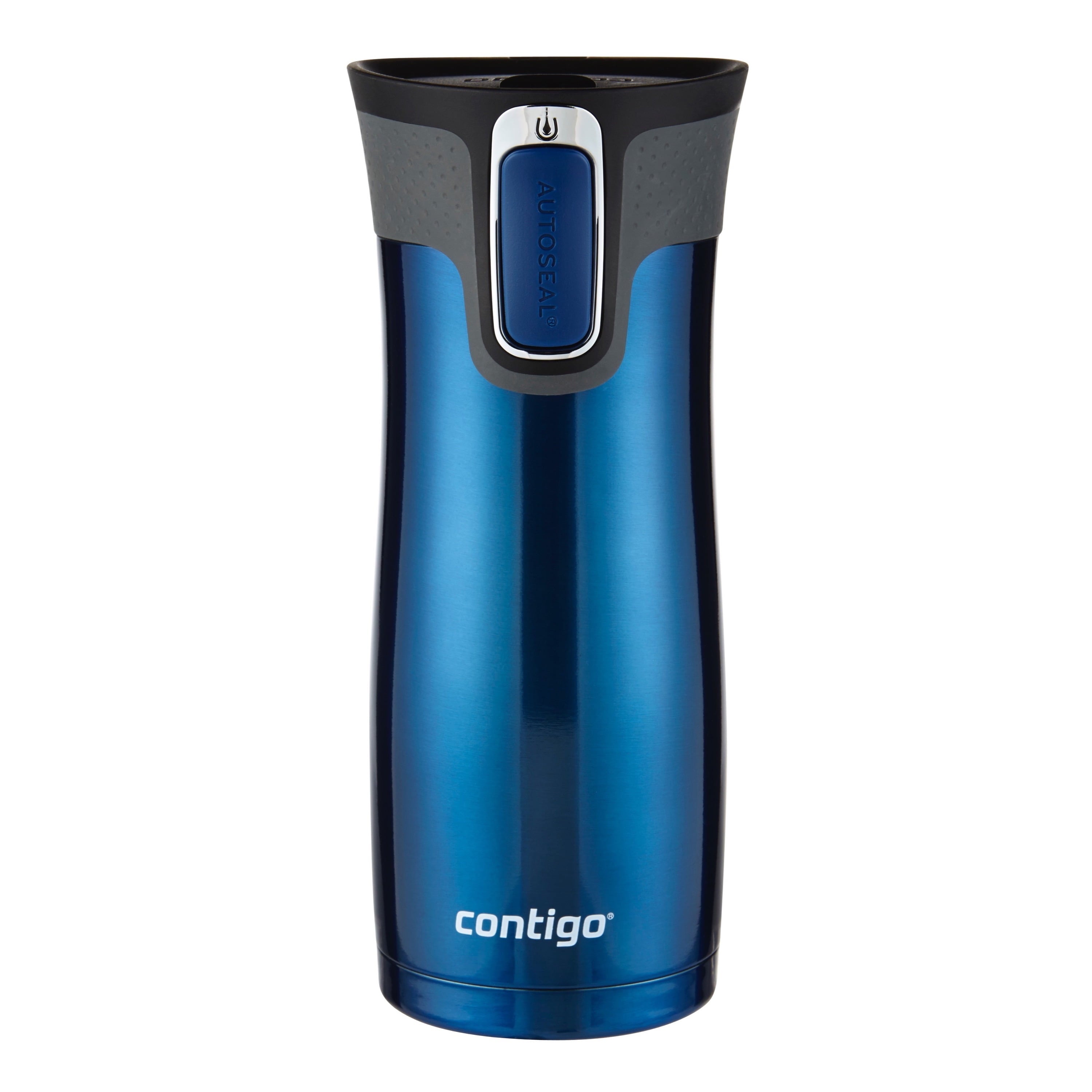 Contigo AUTOSEAL West Loop 2.0 Travel Mug, 16 oz., Stainless Steel with Black Button PB0V