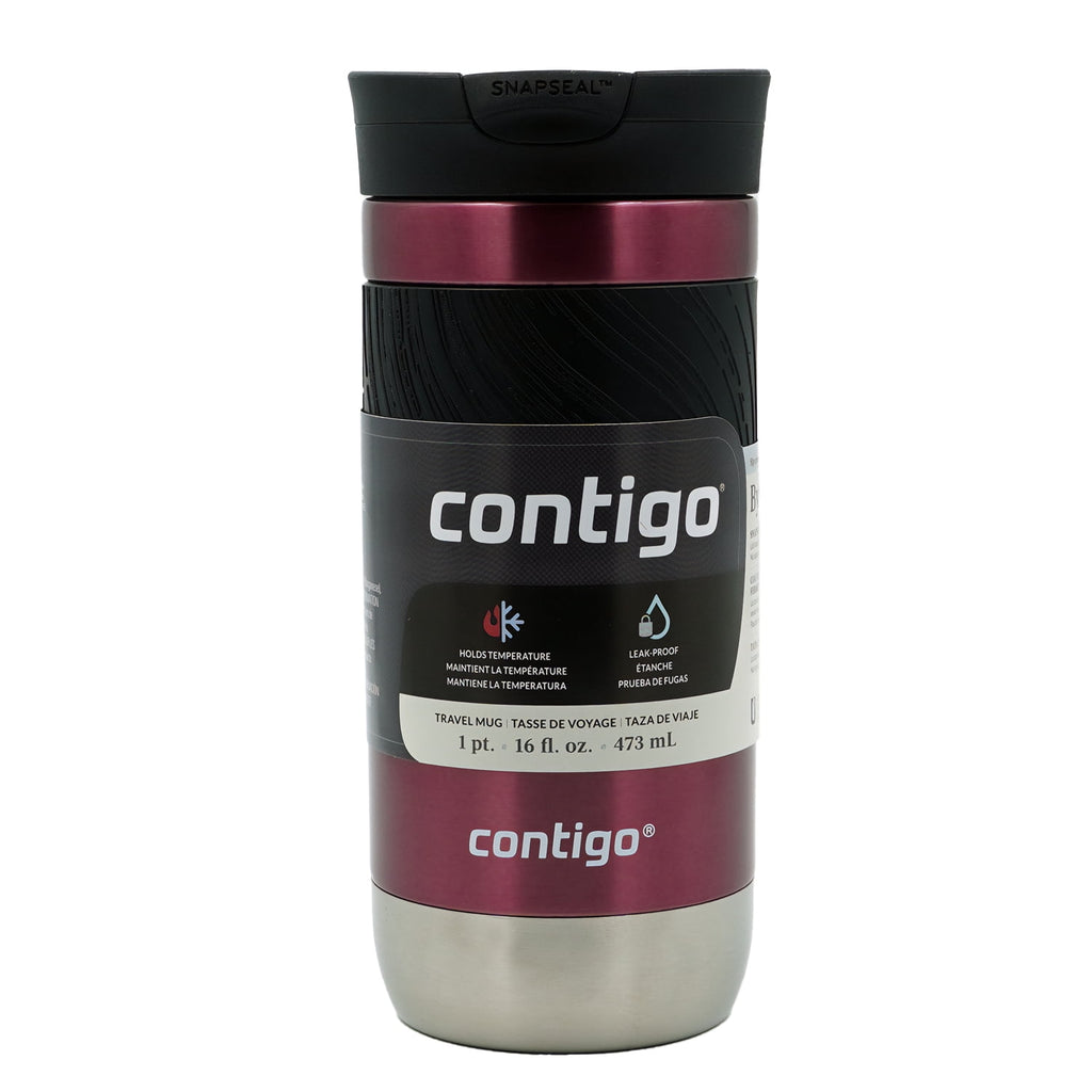 Contigo Byron 2.0 Stainless Steel Travel Mug with SNAPSEAL Lid and Grip, 16oz. 33WU