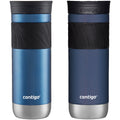 Contigo SNAPSEAL Insulated Stainless Steel Travel Mug with Grip, 20 oz, Blue Corn &amp; Midnight Berry, 2-Pack 29EG