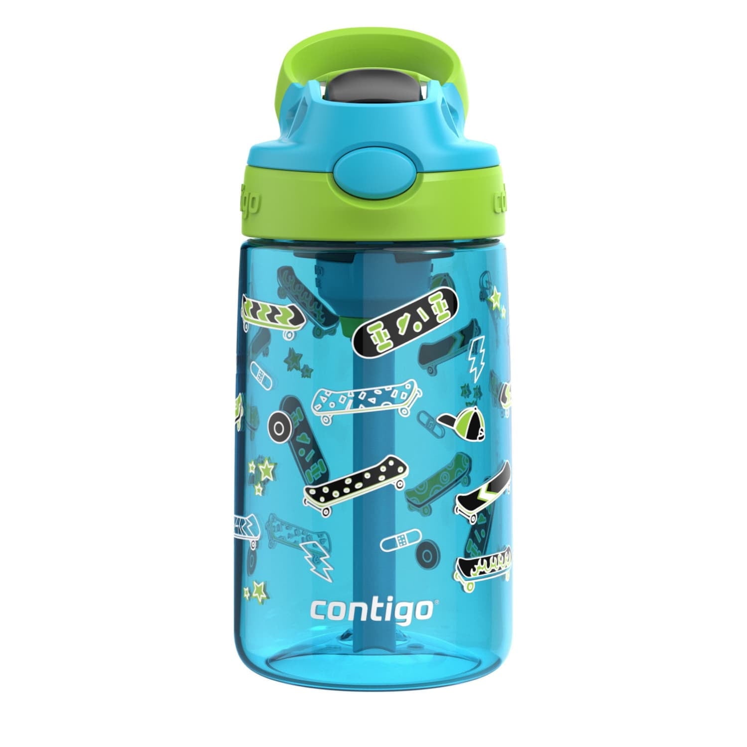 Contigo Aubrey Leak-Proof Spill-Proof Water Bottle, Blue, 14 oz. 22W4
