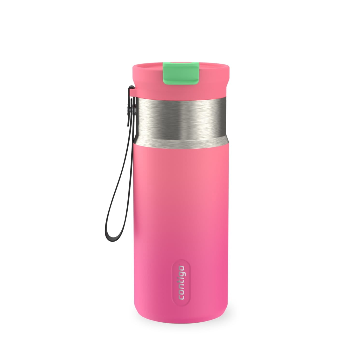 Contigo DualSip 16 oz Compact Leakproof Insulated Water Bottle with 2-Way Lid D53Y