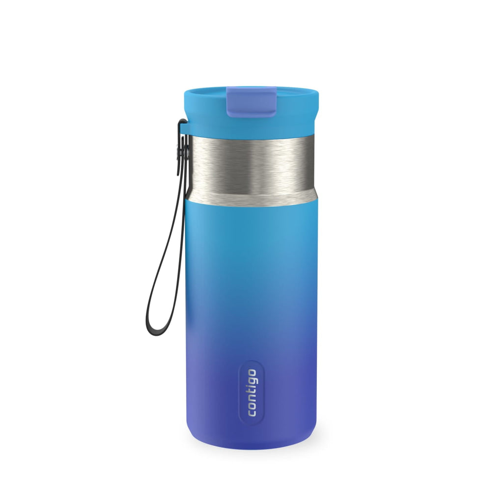 Contigo DualSip 16 oz Compact Leakproof Insulated Water Bottle with 2-Way Lid D53Y