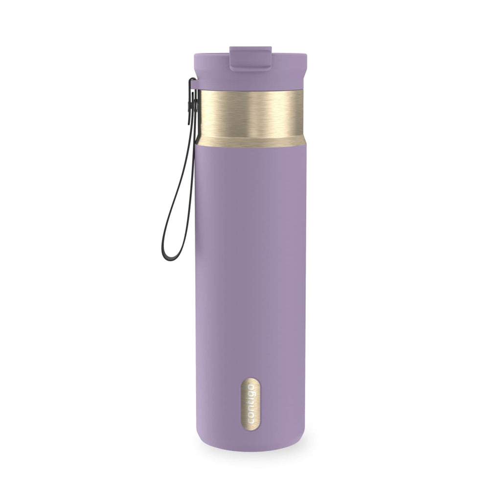 Contigo DualSip 24 oz Leakproof Insulated Water Bottle with Carrying Strap and 2-Way Lid BMW5