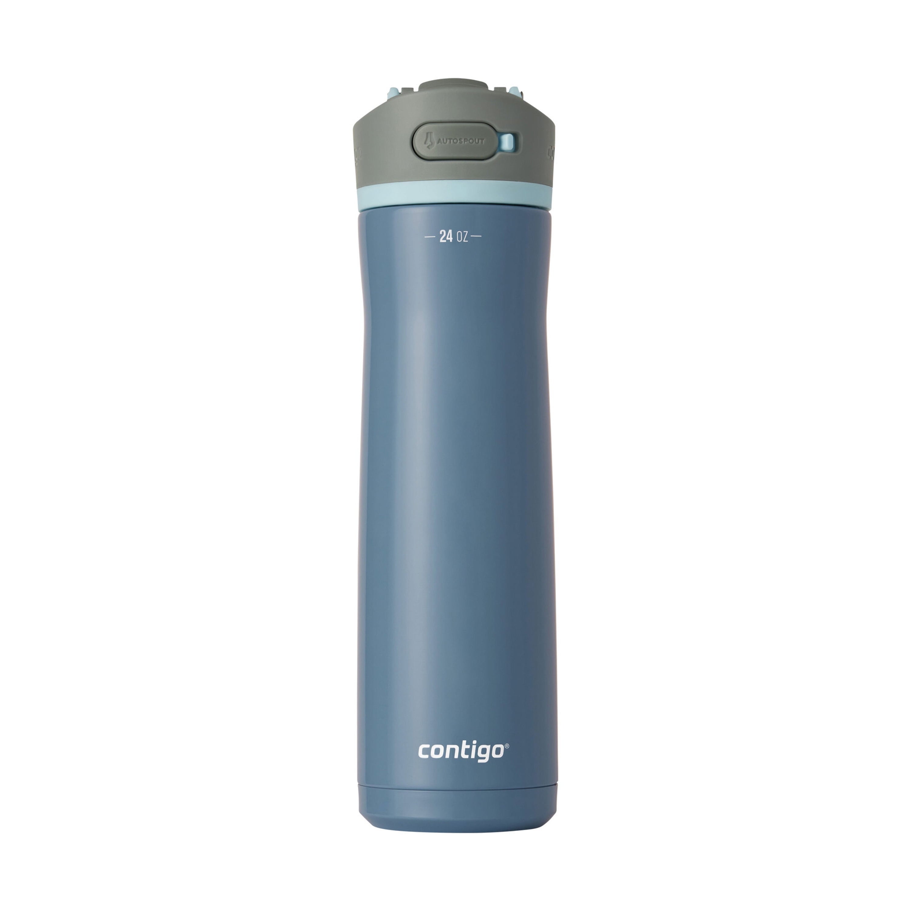 Contigo® Wells Chill Stainless Steel Filter Water Bottle with AUTOSPOUT® Straw Lid, 24 oz., Dark Ice B006