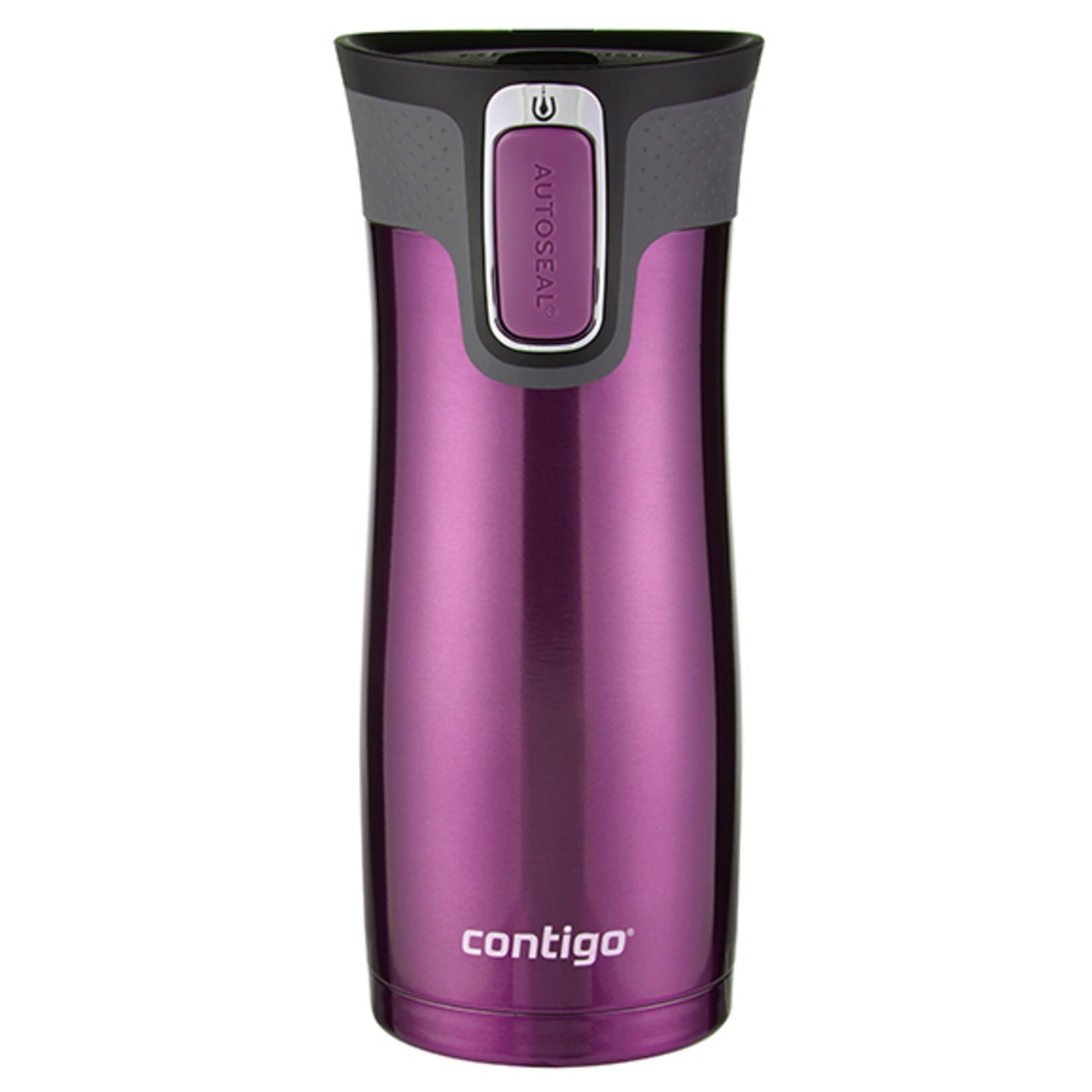 Contigo AUTOSEAL West Loop 2.0 Travel Mug, 16 oz., Stainless Steel with Black Button PB0V