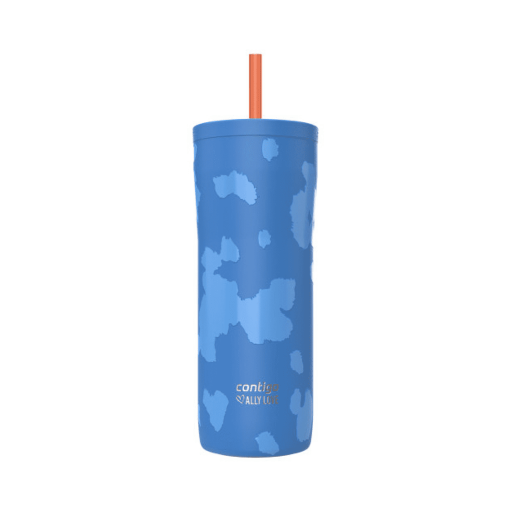 Contigo x Ally Love Streeterville 2.0 Stainless Steel Tumbler with Straw, 24 oz, Stellar Jay UBU1