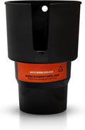 Cup Holder Expander - Fits Hydro Flasks 32/40 oz, Nalgene,  &amp; Large Bottles up to 3.8  Wide - for  up to 3.2  Wide - Black EFIE