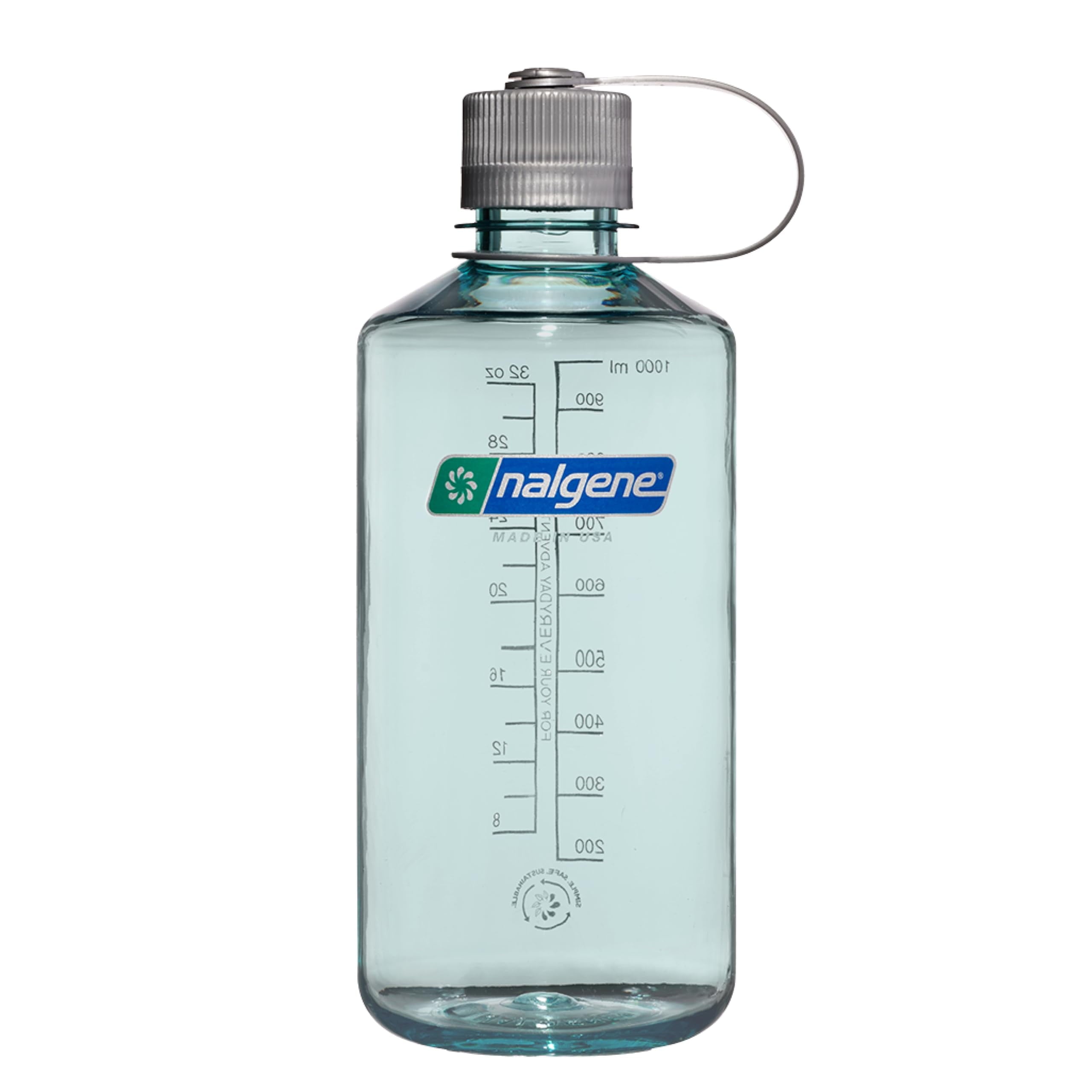 Nalgene Sustain 32 oz Narrow Mouth Plastic Water Bottle R88O