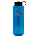 Nalgene Sustain Tritan BPA-Free Water Bottle Made with Material Derived from 50% Plastic Waste (using ISCC certified mass balance), 48 OZ, Wide Mouth, Blue L35R