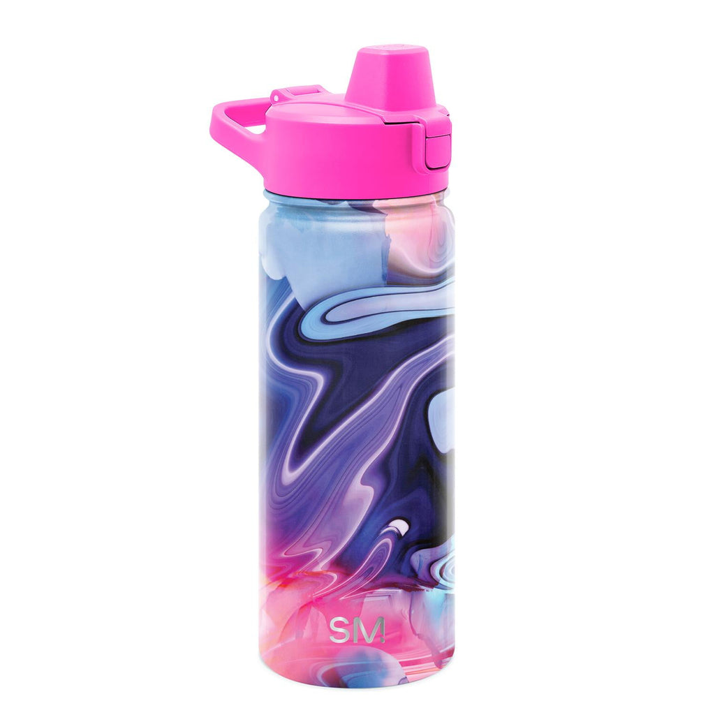 Simple Modern 18 fl oz Insulated Stainless Steel Summit Water Bottle with Covered Silicone Straw Lid | Dreamcicle ULNJ