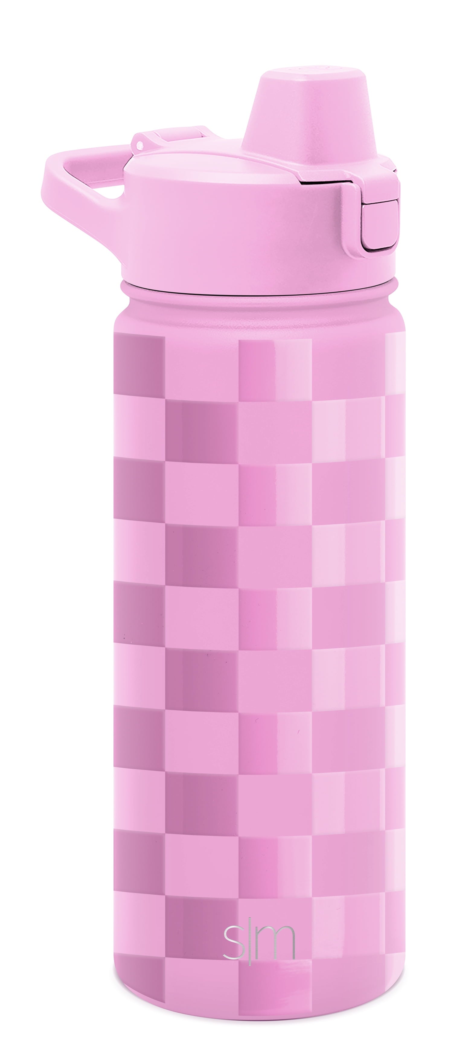 Simple Modern 18 fl oz Insulated Stainless Steel Summit Water Bottle with Covered Silicone Straw Lid | Sweet Taffy C5MR