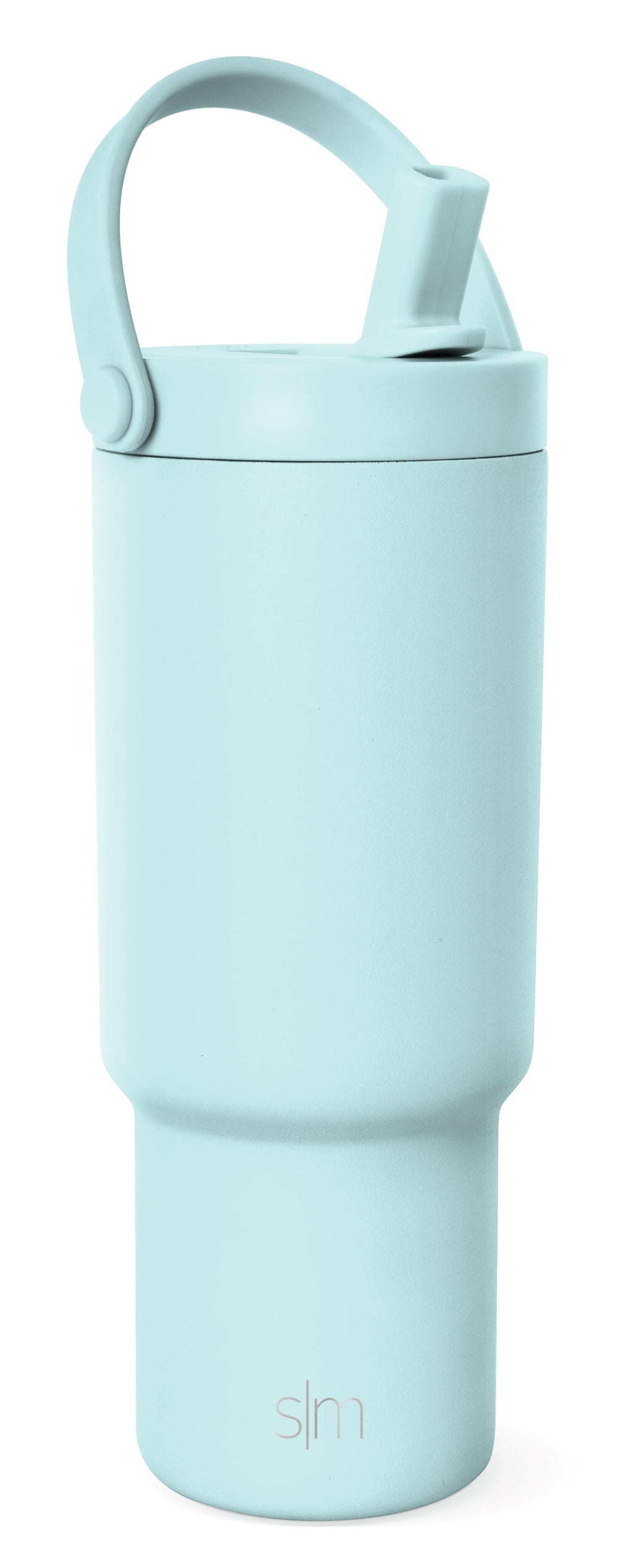 Simple Modern 24 fl oz Insulated Stainless Steel Trek Pivot Tumbler with Straw Lid and Top Handle|Seaside Blue Z701