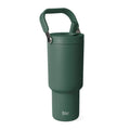 Simple Modern 30 fl oz Insulated Stainless Steel Trek Pivot Tumbler with Straw Lid and Top Handle|Forest E33V