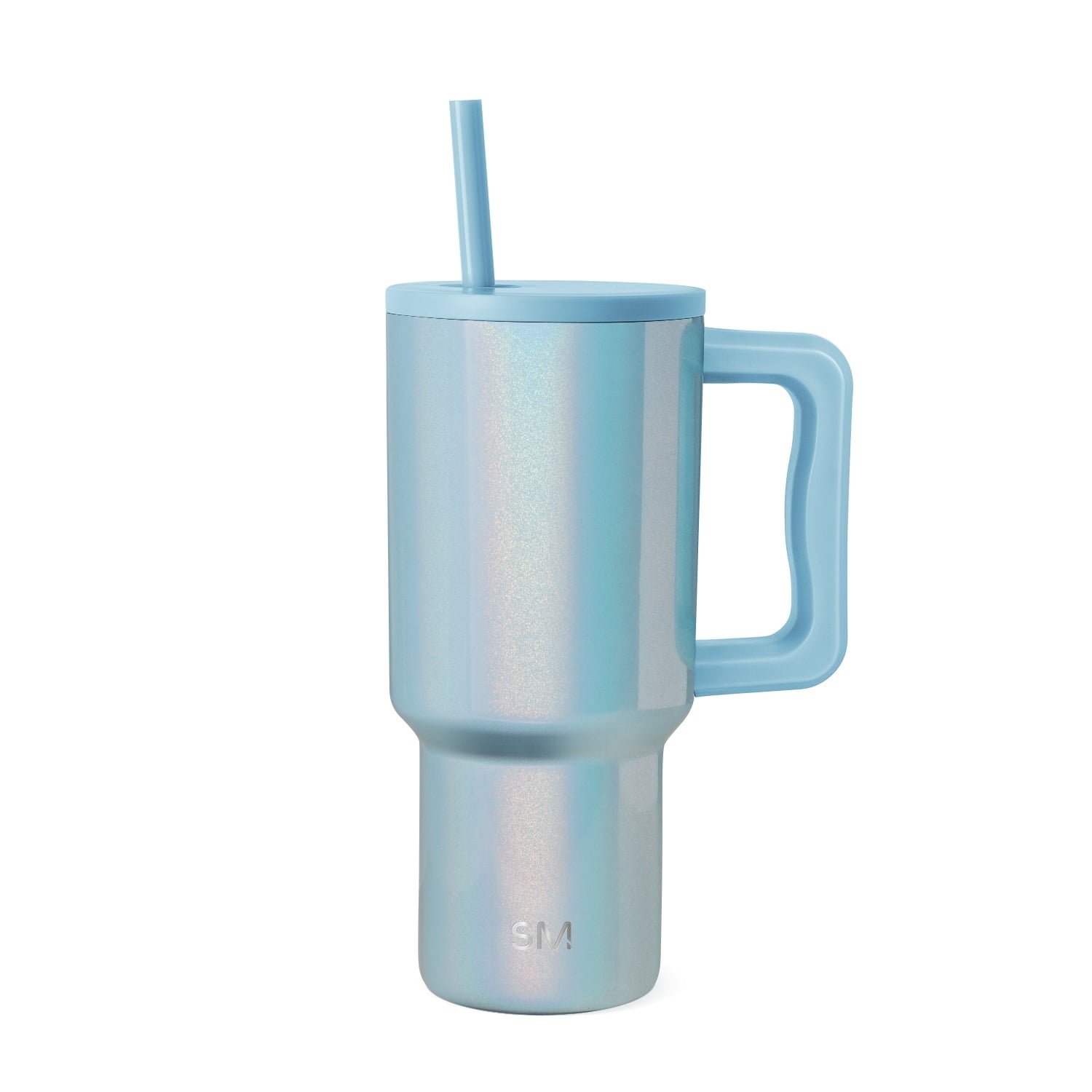 Simple Modern 30 fl oz Insulated Stainless Steel Trek Tumbler with Straw Lid | Seaglass Sage and Cream Checkmate YPTM