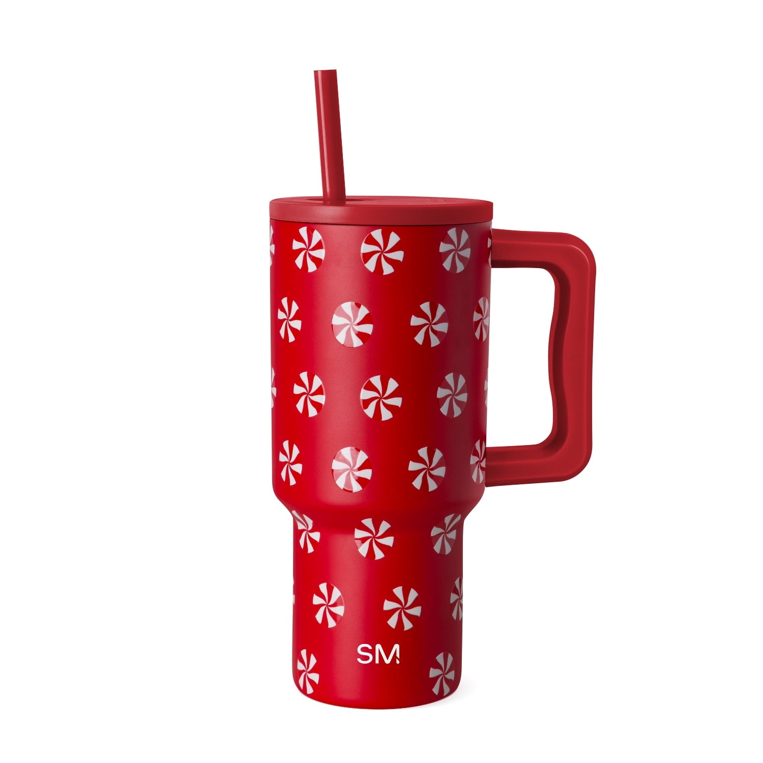 Simple Modern 30 fl oz Insulated Stainless Steel Trek Tumbler with Straw Lid | Seaglass Sage and Cream Checkmate YPTM