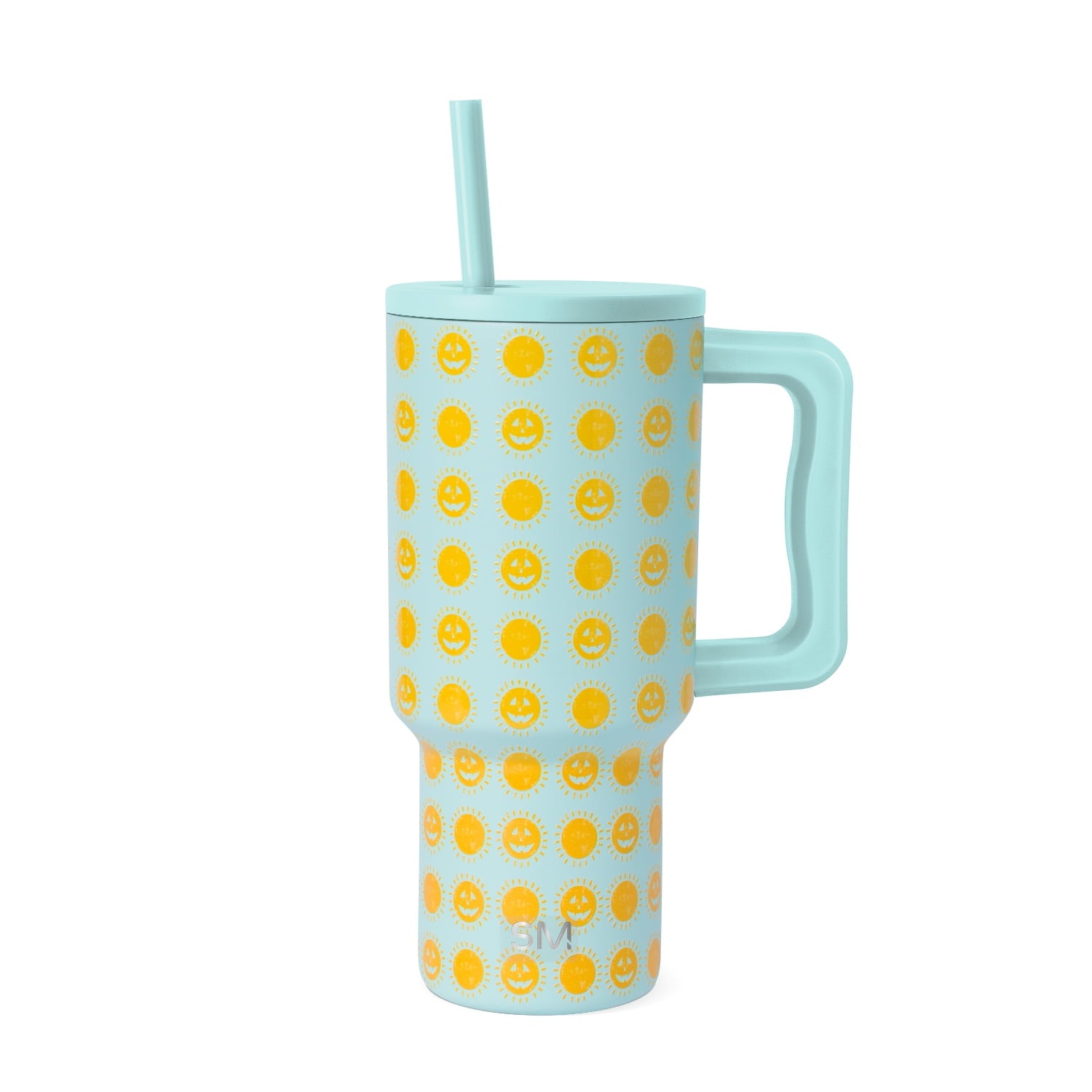 Simple Modern 30 fl oz Insulated Stainless Steel Trek Tumbler with Straw Lid | Seaglass Sage and Cream Checkmate YPTM