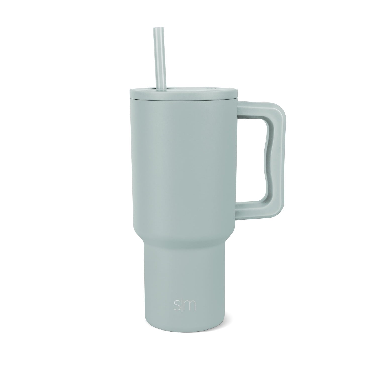 Simple Modern 30 fl oz Insulated Stainless Steel Trek Tumbler with Straw Lid | Seaglass Sage and Cream Checkmate YPTM