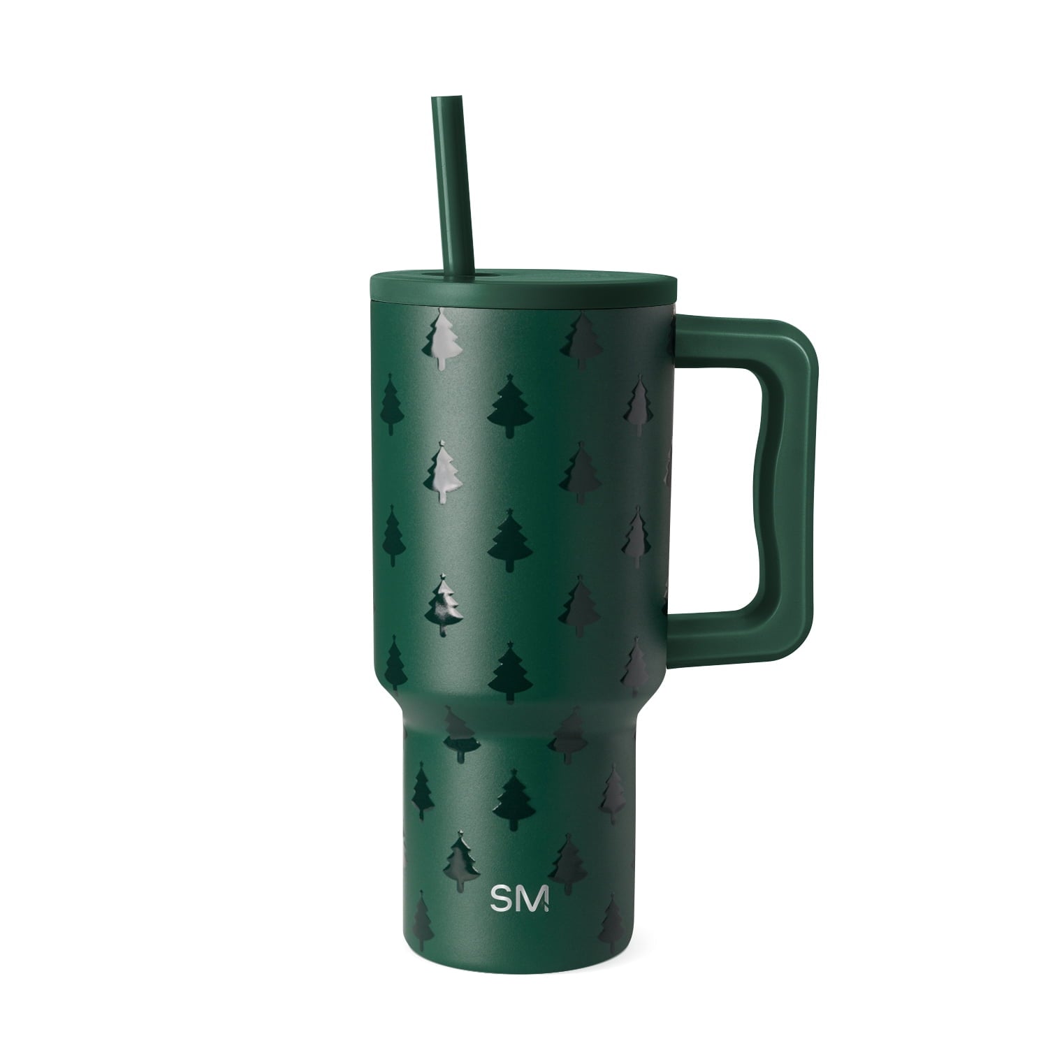 Simple Modern 30 fl oz Insulated Stainless Steel Trek Tumbler with Straw Lid | Seaglass Sage and Cream Checkmate YPTM