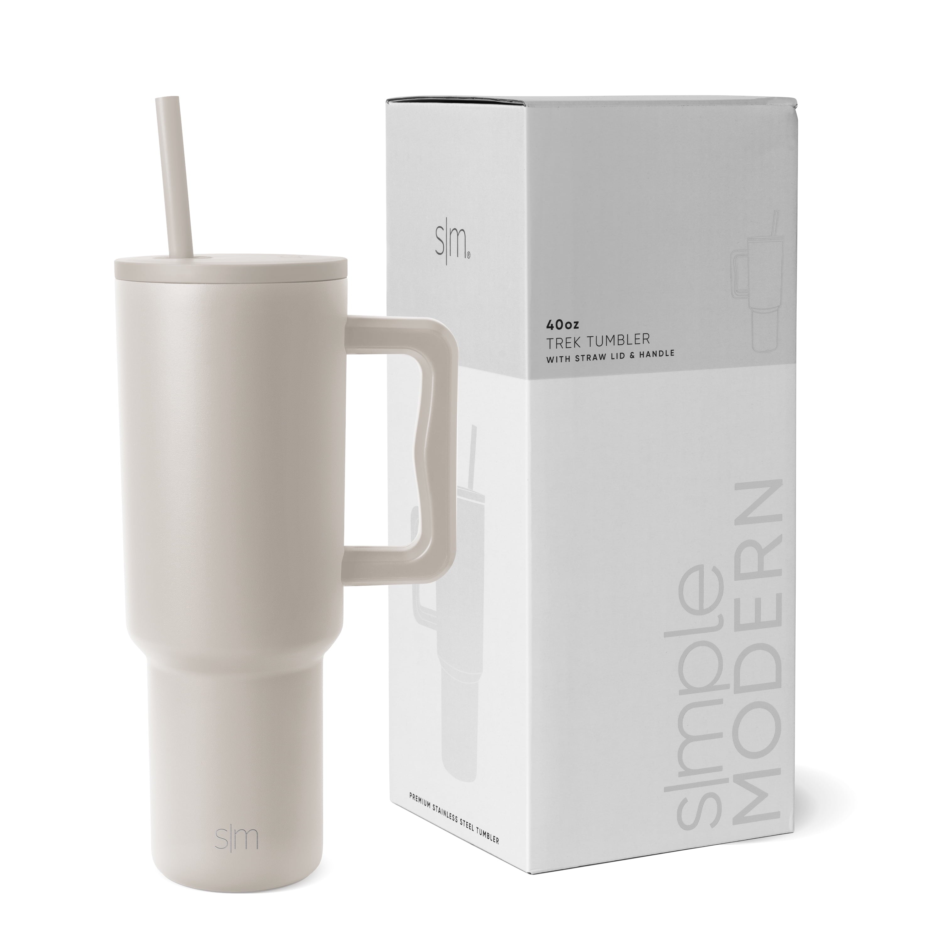 Simple Modern 40 fl oz Insulated Stainless Steel Trek Tumbler with Straw Lid | 80s Mix VCO2