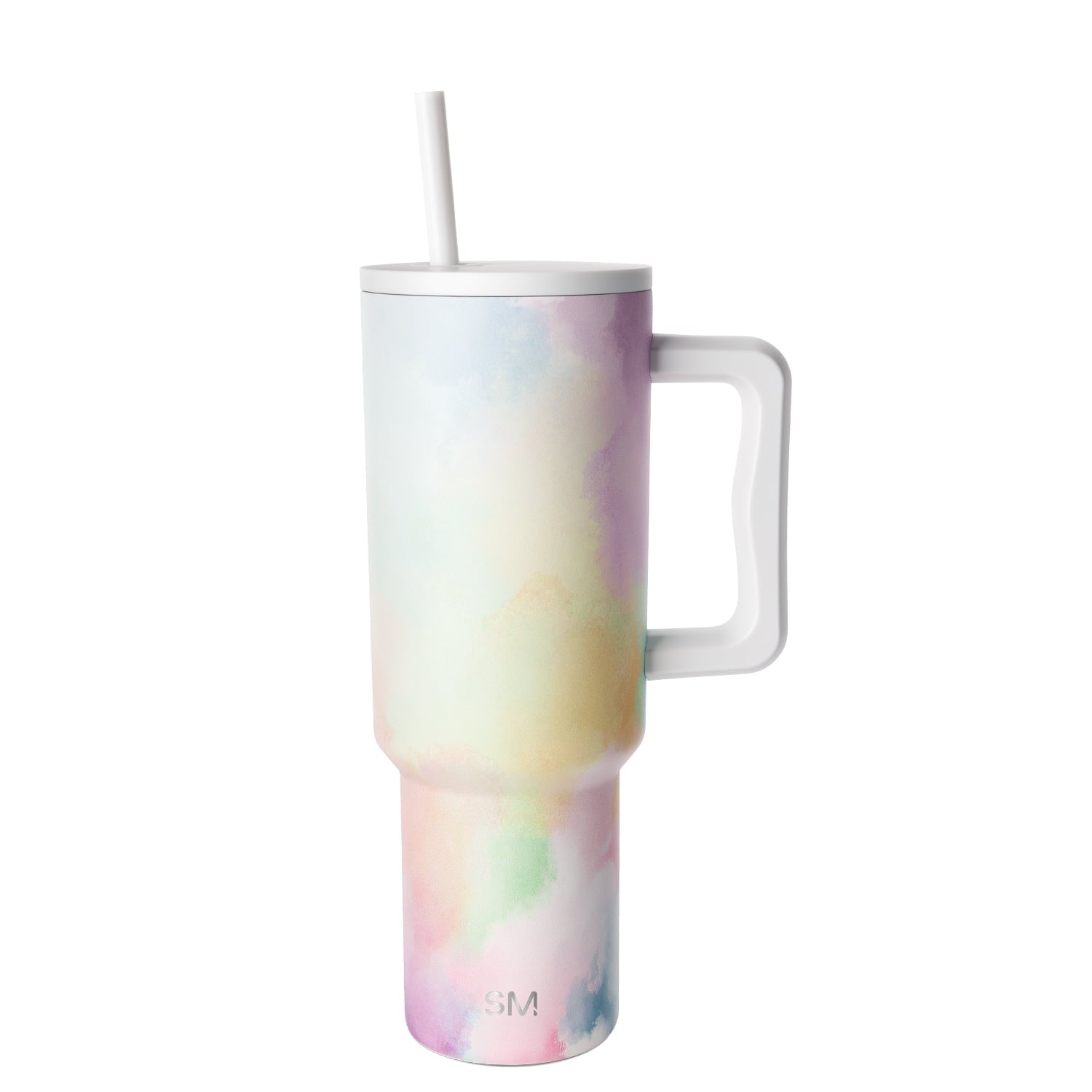 Simple Modern 40 fl oz Insulated Stainless Steel Trek Tumbler with Straw Lid | Blush 6R09