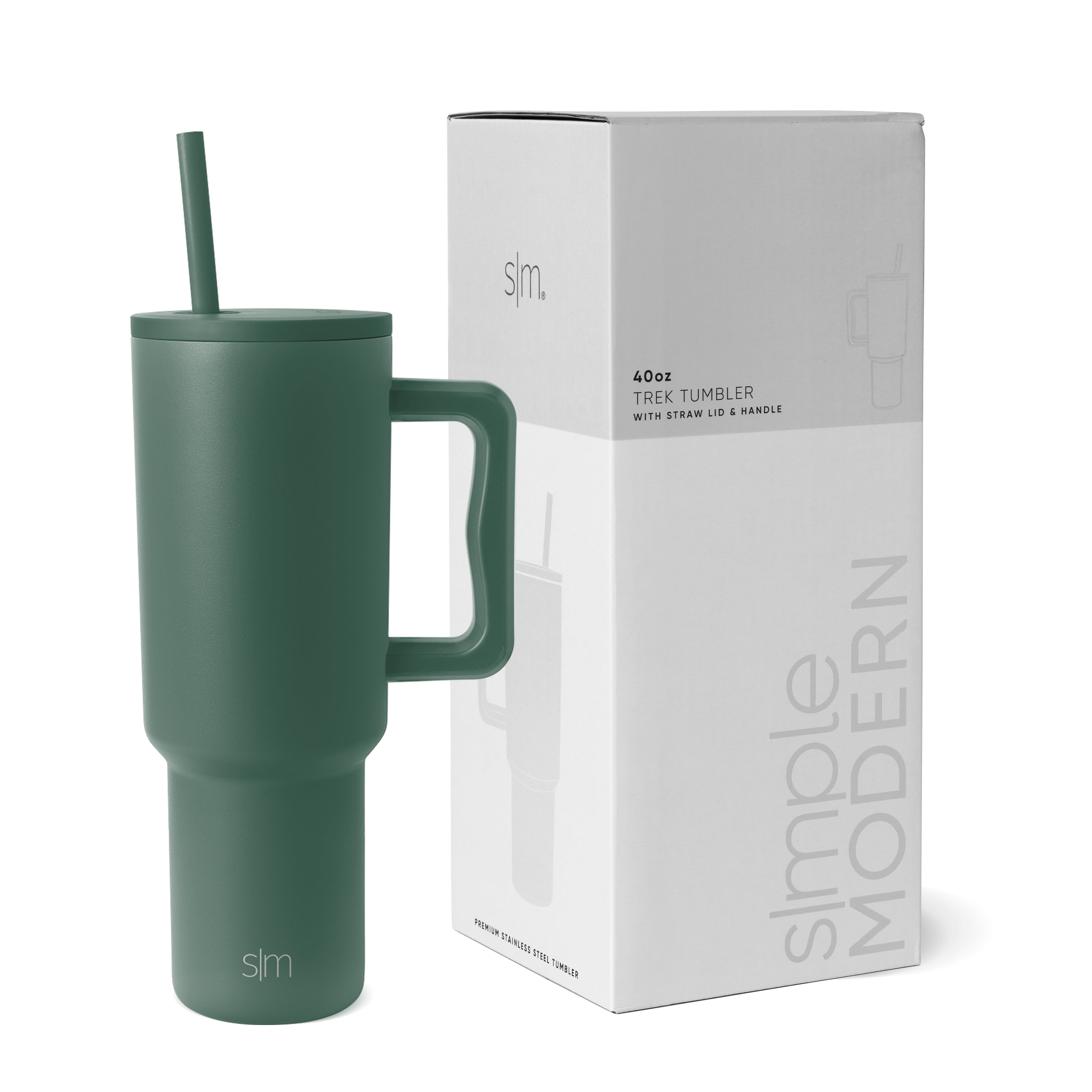 Simple Modern 40 fl oz Insulated Stainless Steel Trek Tumbler with Straw Lid | 80s Mix VCO2