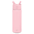 Simple Modern Kids Water Bottle with Straw Lid Vacuum Insulated Stainless Steel Metal Thermos Bottles | Reusable Leak Proof BPA-Free Flask for School | Summit Collection | 18oz, Blush -Blush 01Q9