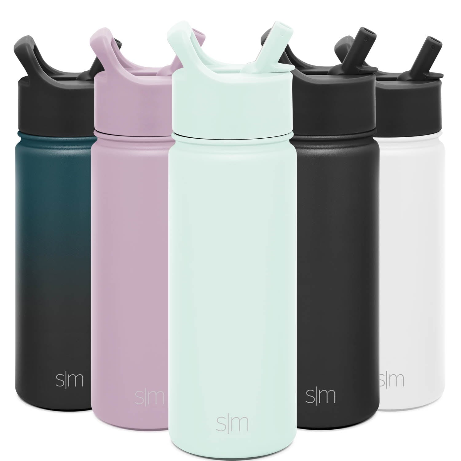 Simple Modern Summit Water Bottle Straw Lid Vacuum Insulated Stainless Steel Bottle | 18 fl oz IOD6