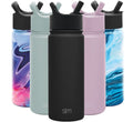 Simple Modern Summit Water Bottle Straw Lid Vacuum Insulated Stainless Steel Bottle | 18 fl oz 3NMA