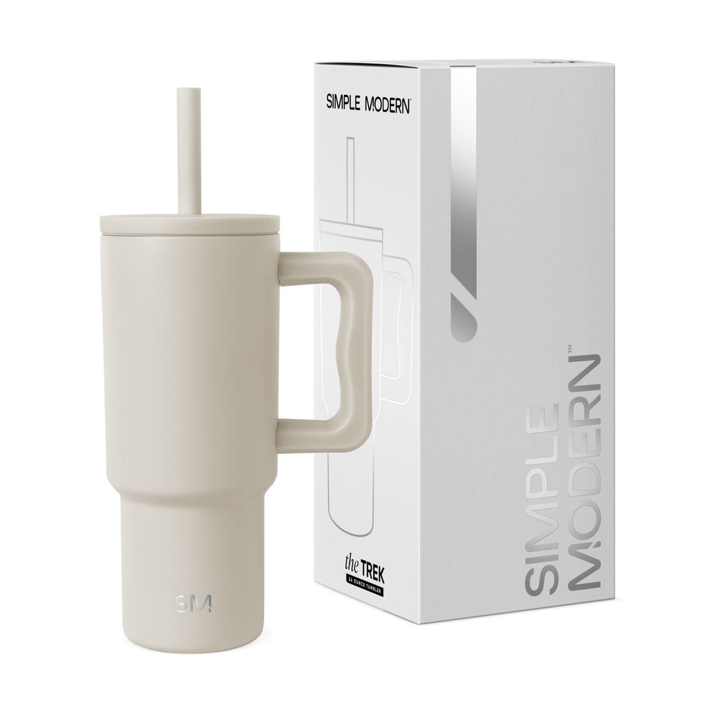 Simple Modern 24oz Trek Tumbler with handle and Silicone Straw Lid | Asteroid B78D