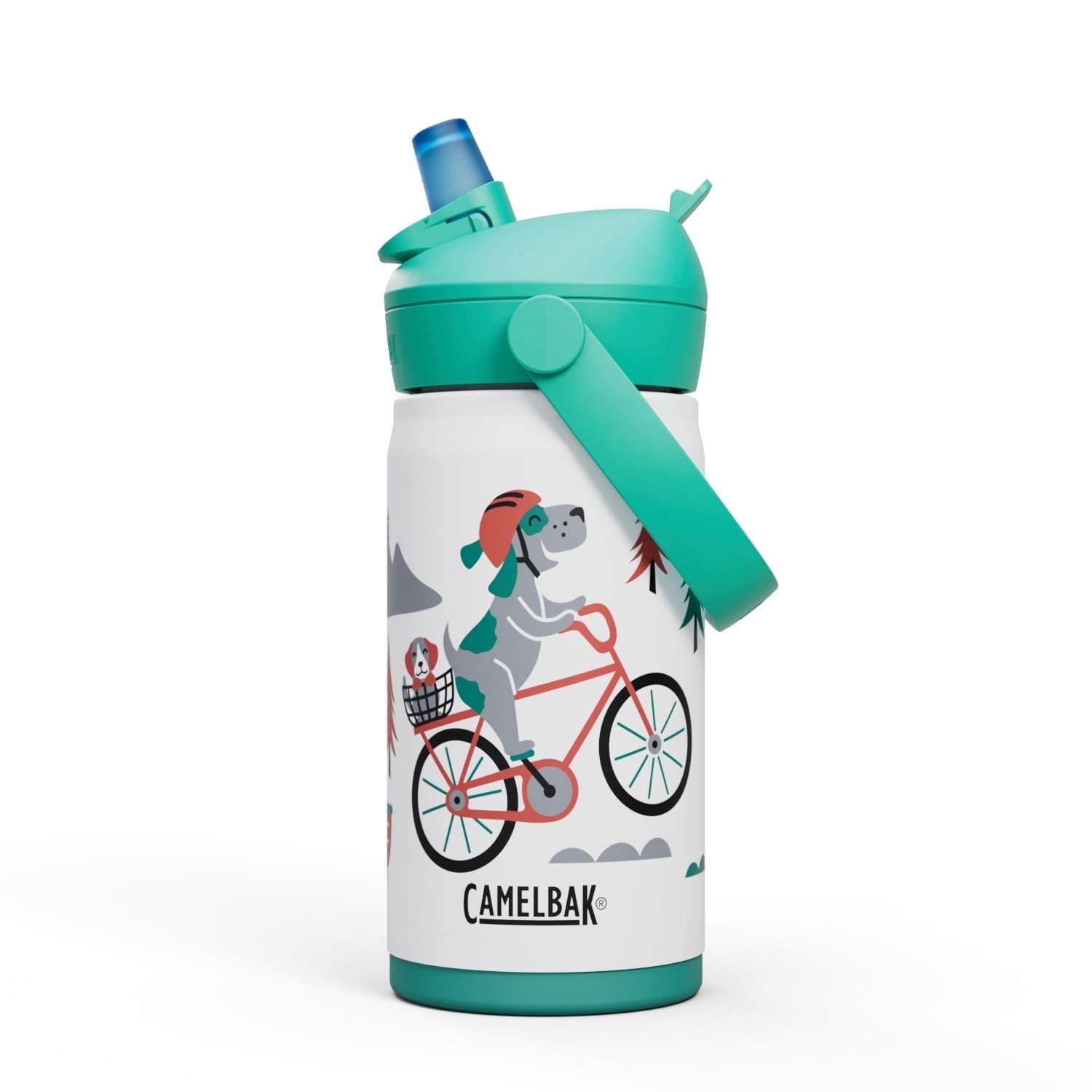 Camelbak Thrive™ Flip Straw Kids Stainless 12oz Water Bottle, Dino Jam X7FL
