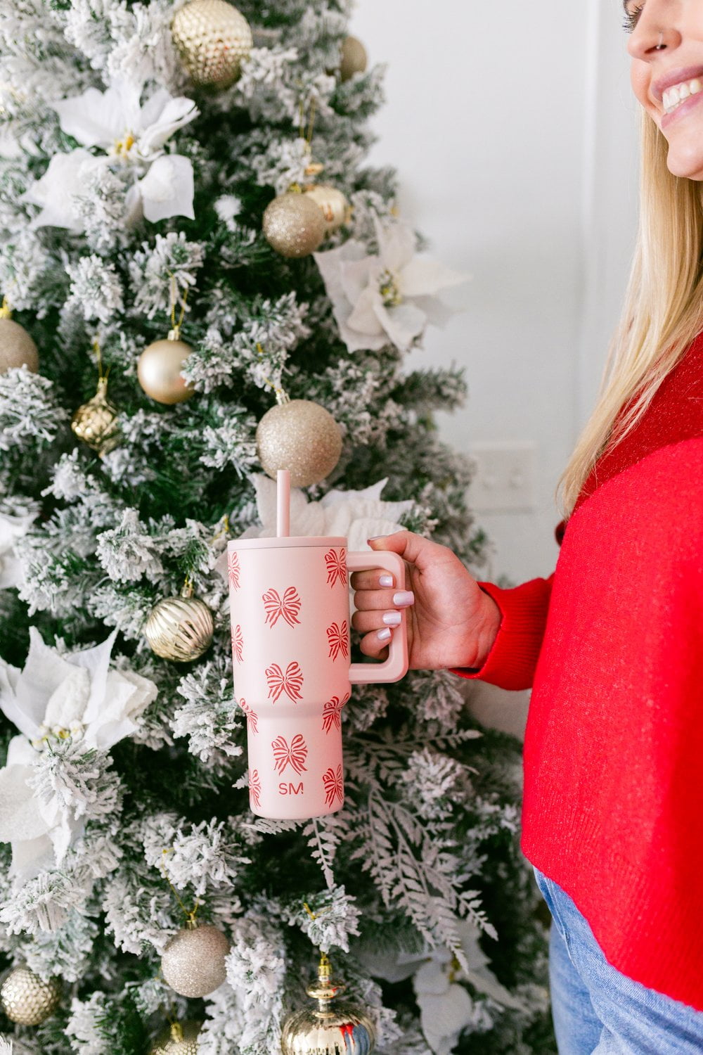 Simple Modern 30 fl oz Insulated Stainless Steel Trek Tumbler with Straw Lid | Seaglass Sage and Cream Checkmate YPTM