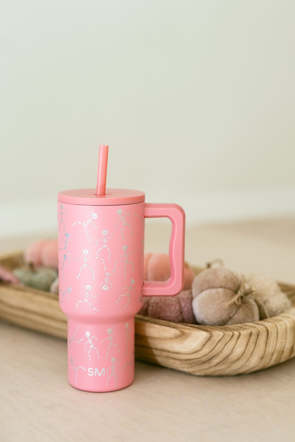 Simple Modern 30 fl oz Insulated Stainless Steel Trek Tumbler with Straw Lid | Seaglass Sage and Cream Checkmate YPTM