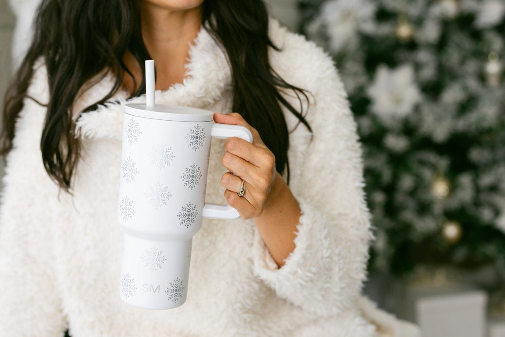 Simple Modern 30 fl oz Insulated Stainless Steel Trek Tumbler with Straw Lid | Seaglass Sage and Cream Checkmate YPTM
