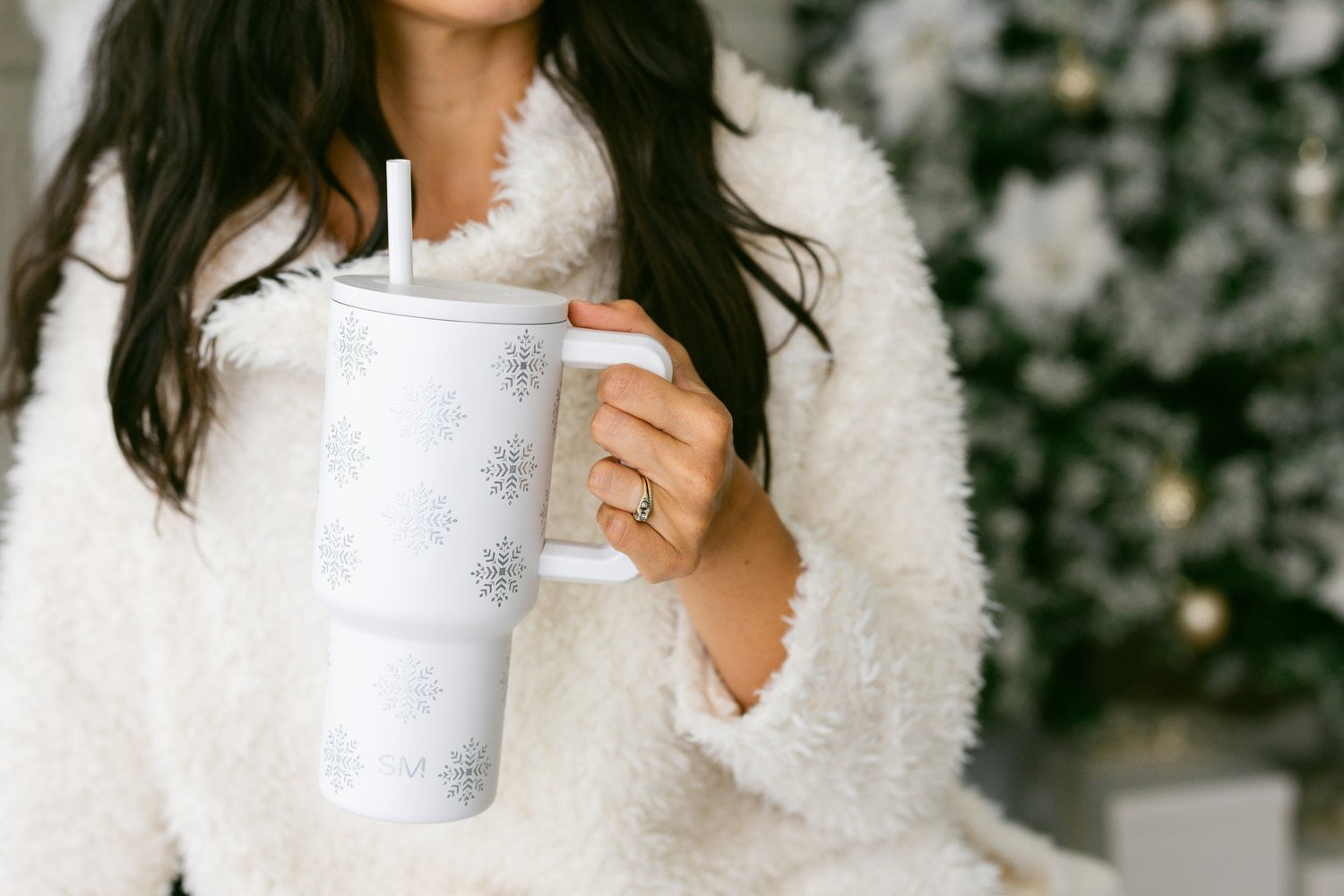 Simple Modern 30 fl oz Insulated Stainless Steel Trek Tumbler with Straw Lid | Seaglass Sage and Cream Checkmate YPTM